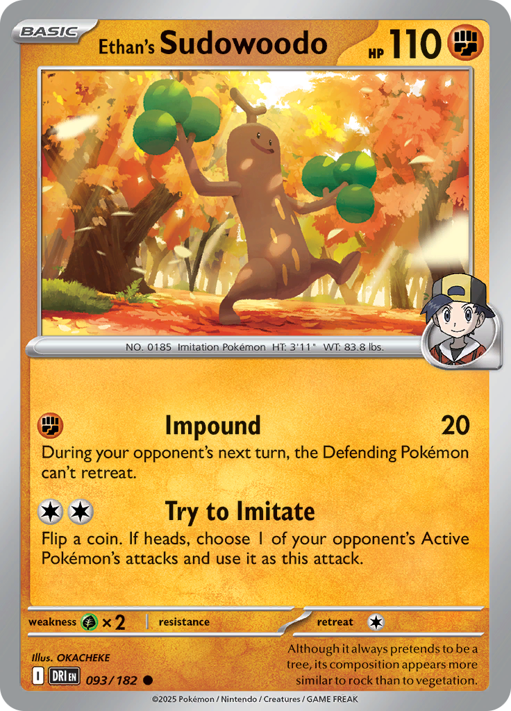 Ethan's Sudowoodo (Reverse Holo)
