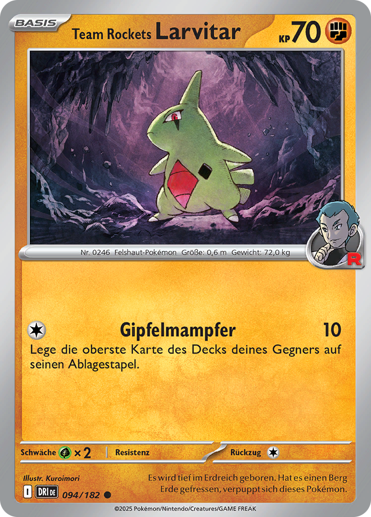 Team Rockets Larvitar (Reverse Holo)