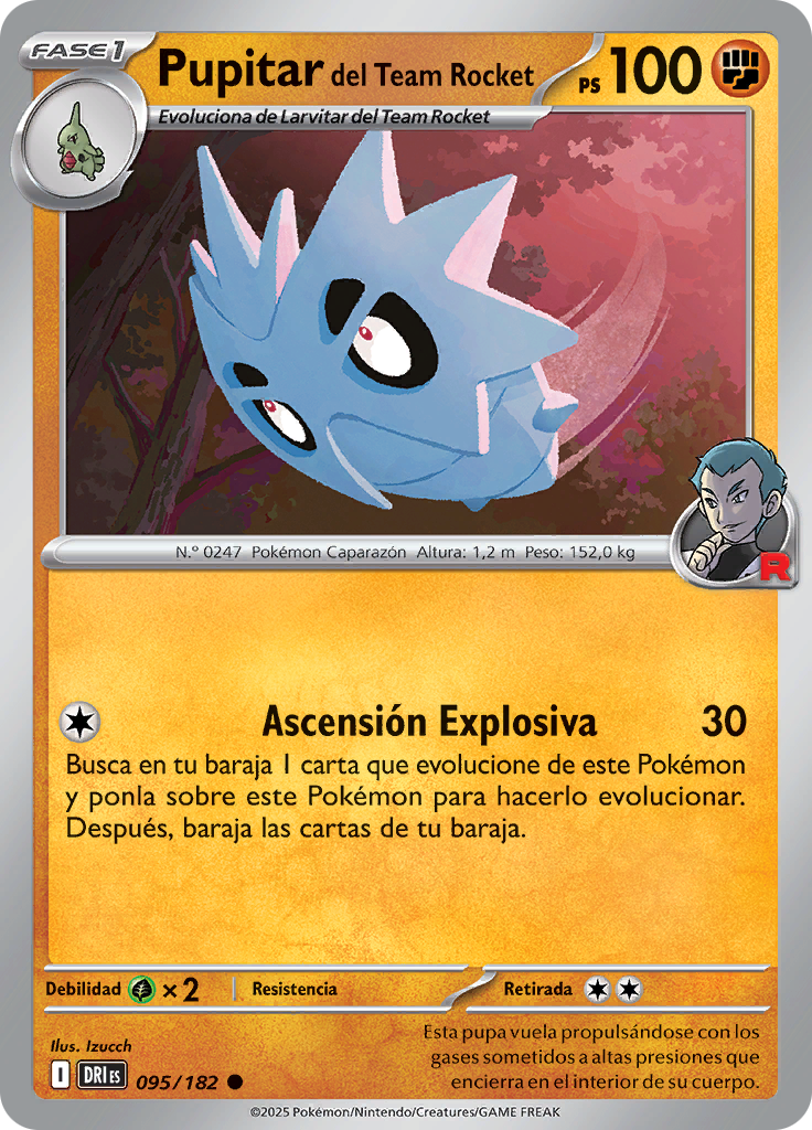 Pupitar del Team Rocket (Reverse Holo)