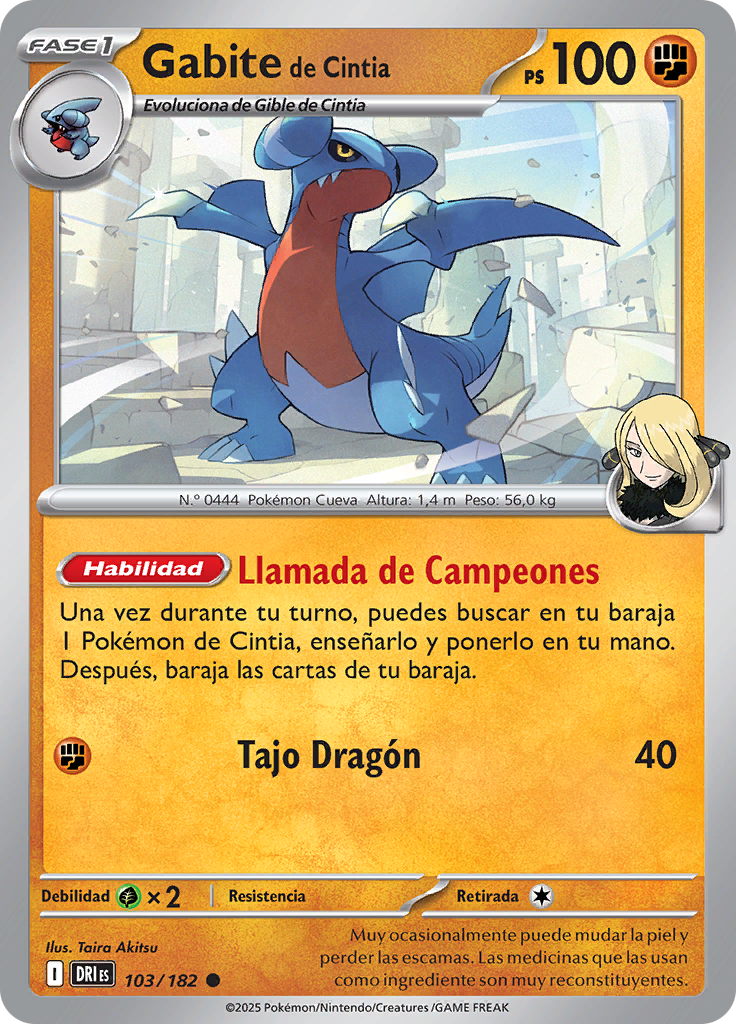 Gabite de Cintia (Reverse Holo)