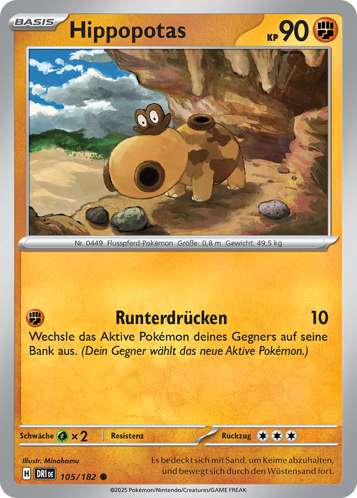 Hippopotas (Reverse Holo)