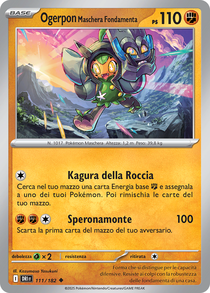 Ogerpon Maschera Fondamenta (Reverse Holo)