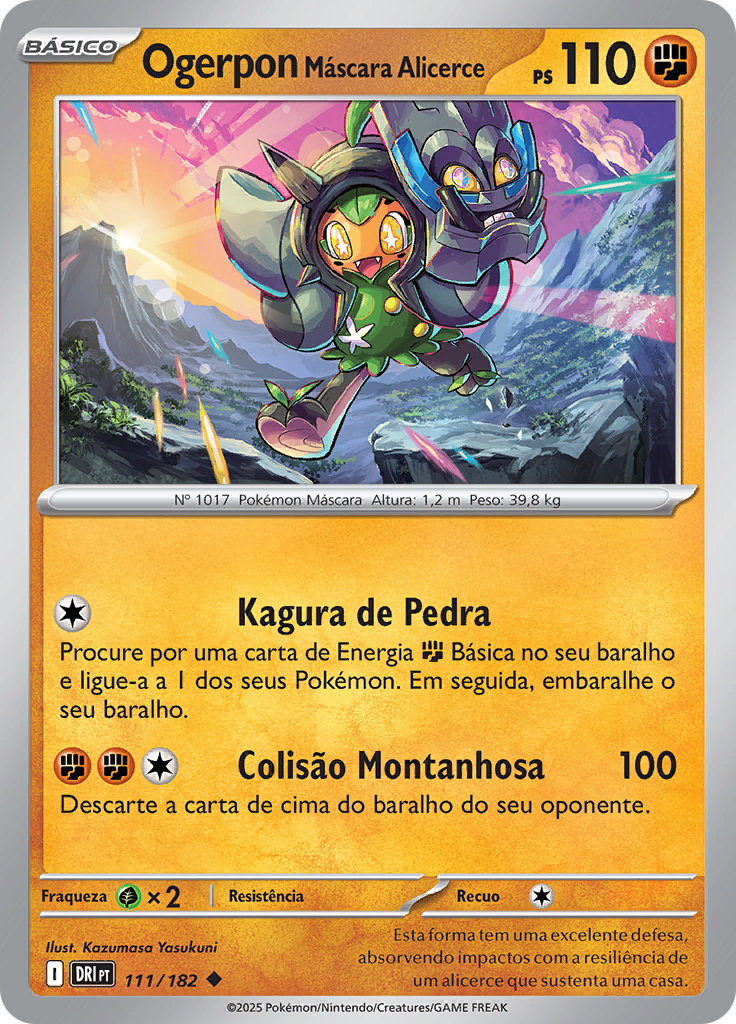 Ogerpon Máscara Alicerce (Reverse Holo)