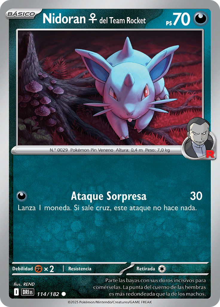 Nidoran♀ del Team Rocket (Reverse Holo)