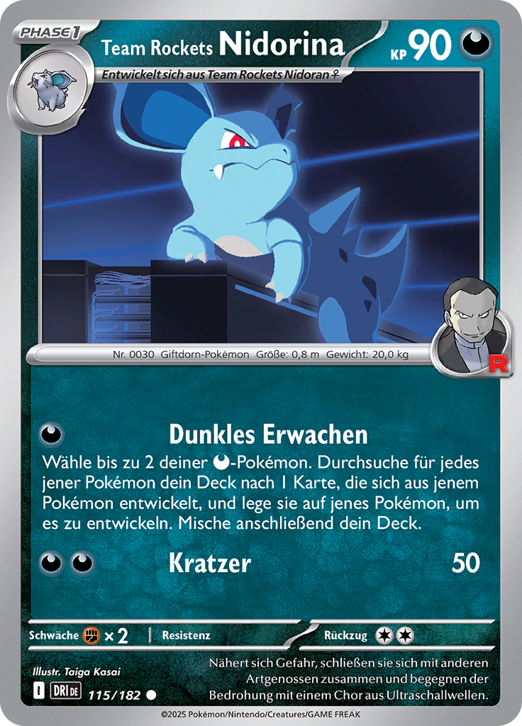 Team Rockets Nidorina (Reverse Holo)