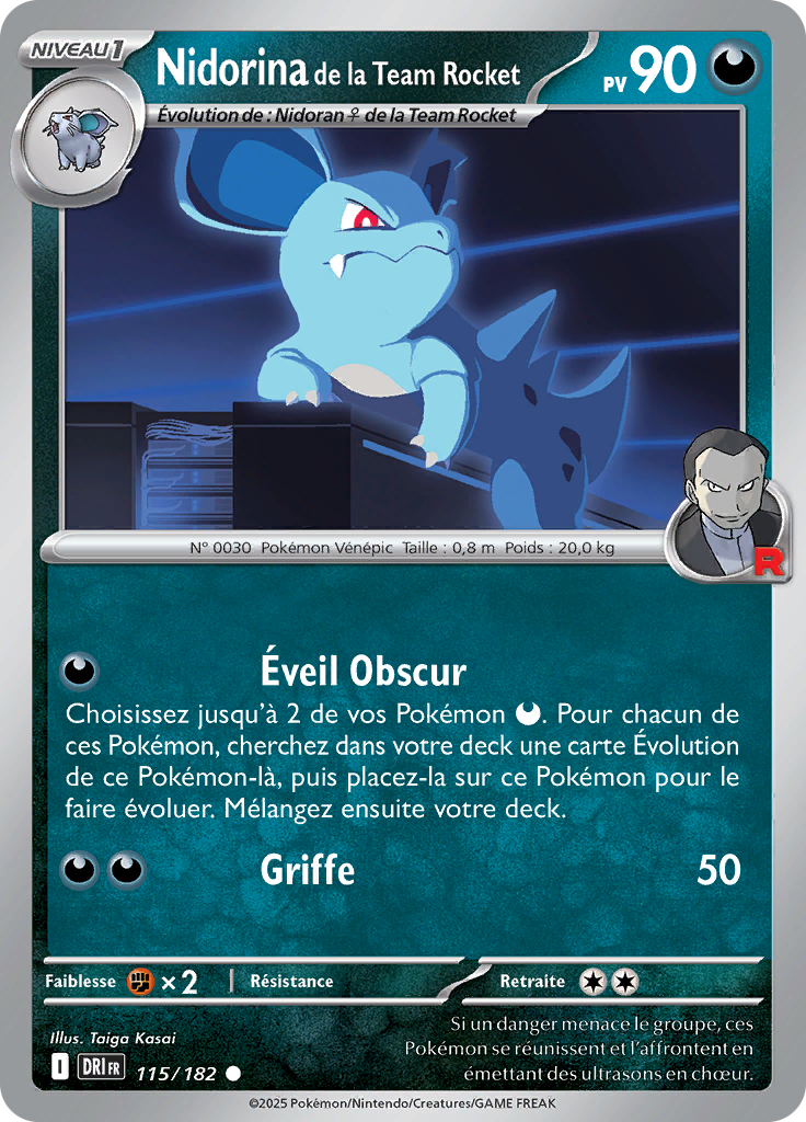 Nidorina de la Team Rocket (Reverse Holo)