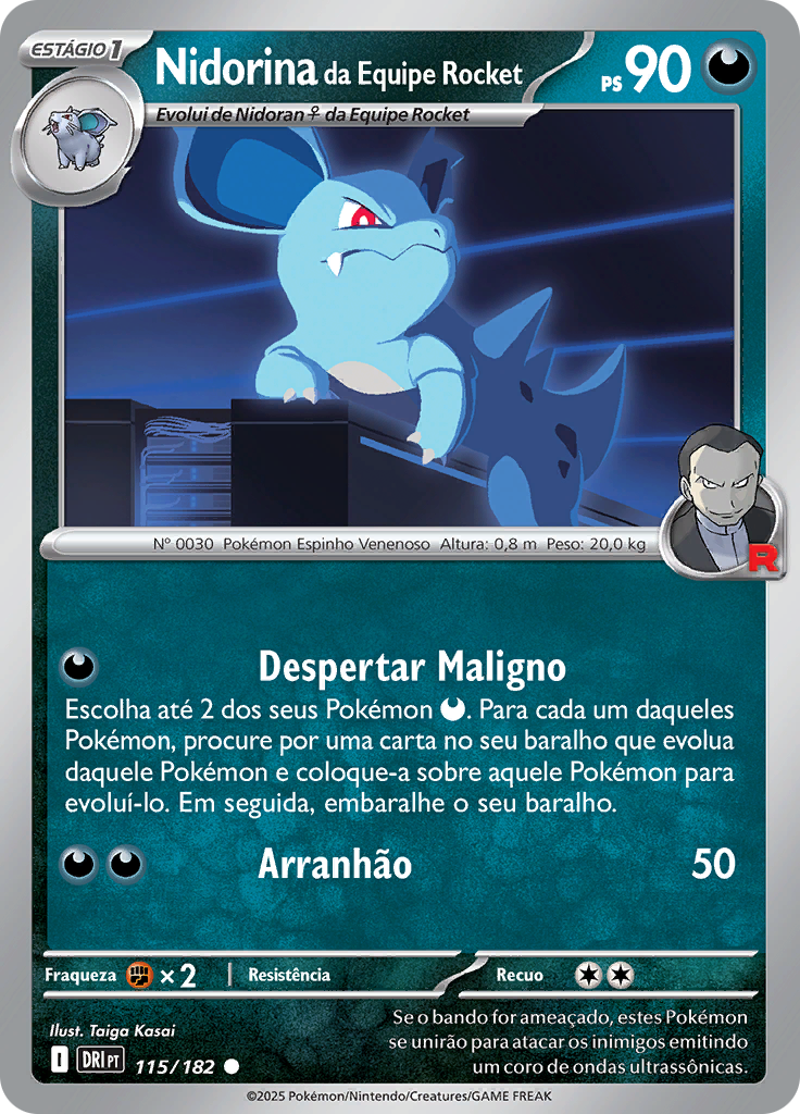 Nidorina da Equipe Rocket (Reverse Holo)