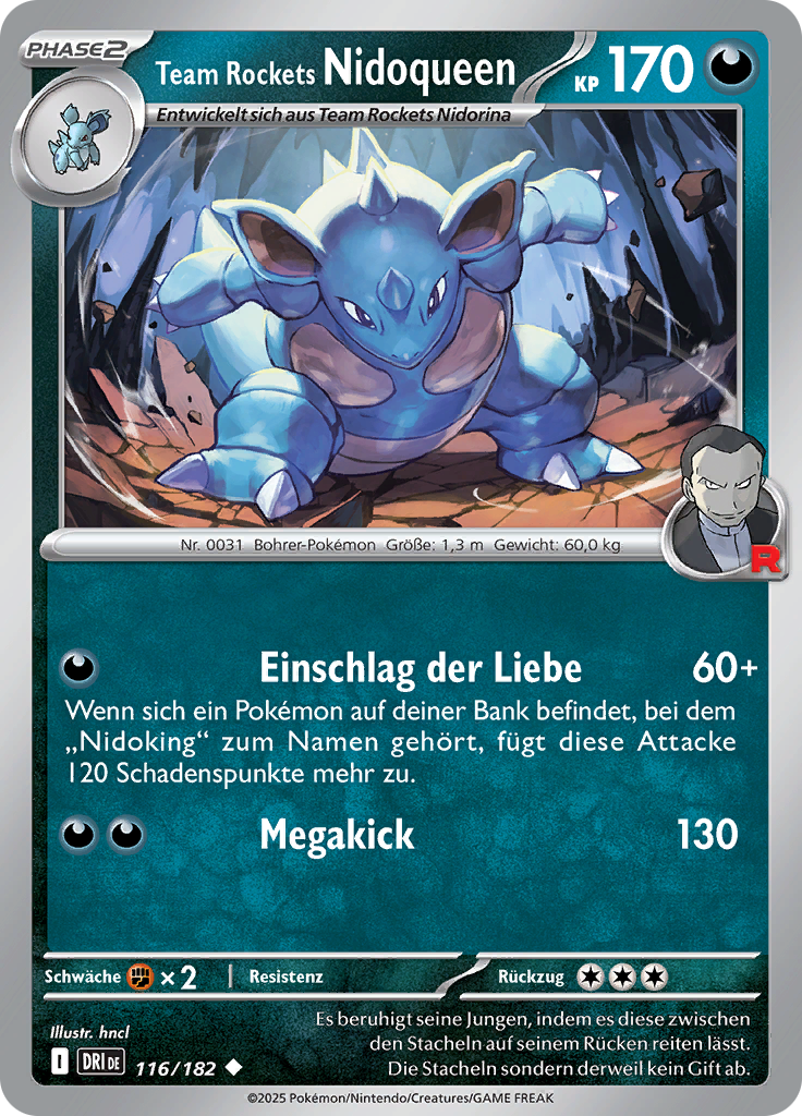 Team Rockets Nidoqueen (Reverse Holo)