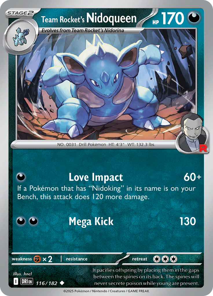 Team Rocket's Nidoqueen (Reverse Holo)