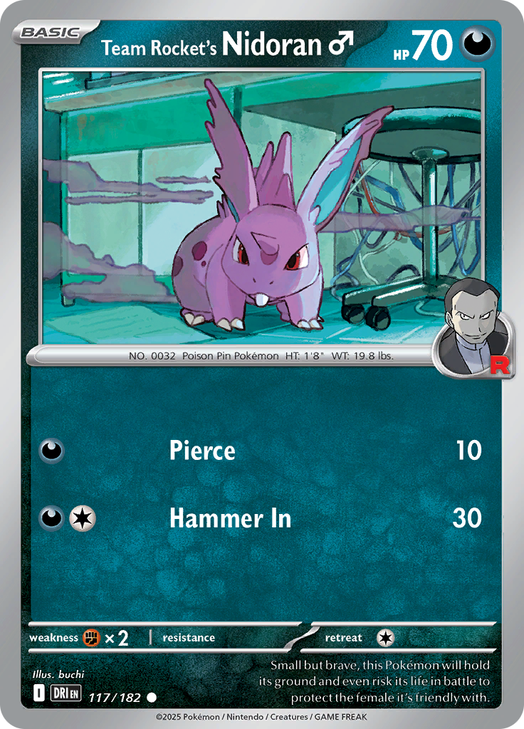 Team Rocket's Nidoran♂ (Reverse Holo)