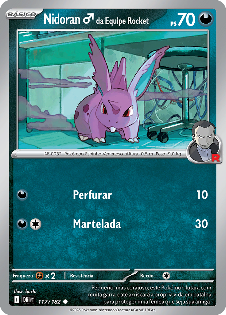 Nidoran♂ da Equipe Rocket (Reverse Holo)