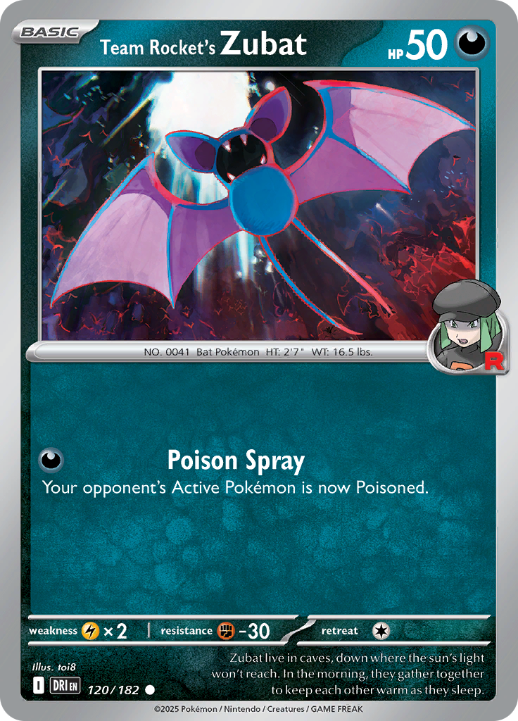 Team Rocket's Zubat (Reverse Holo)