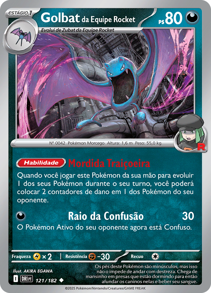 Golbat da Equipe Rocket (Reverse Holo)