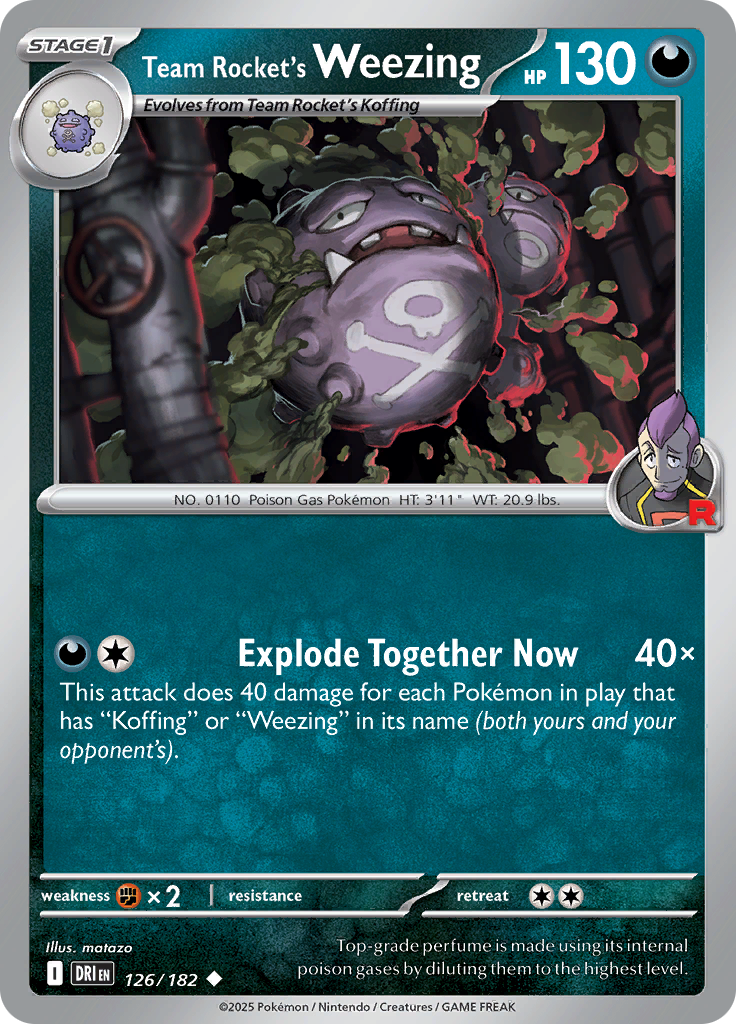 Team Rocket's Weezing (Reverse Holo)