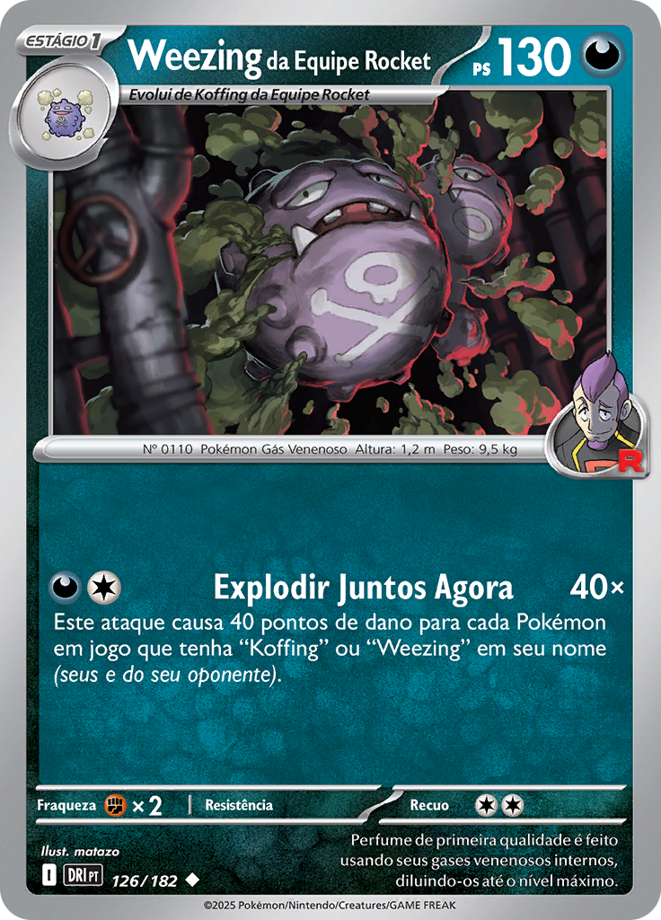 Weezing da Equipe Rocket (Reverse Holo)