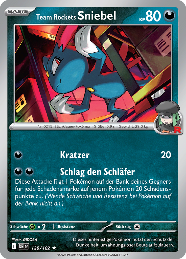 Team Rockets Sniebel (Reverse Holo)