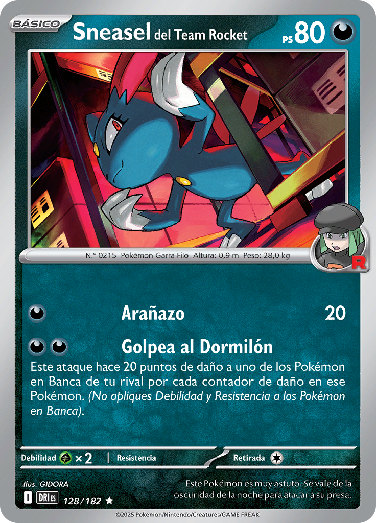 Sneasel del Team Rocket (Reverse Holo)