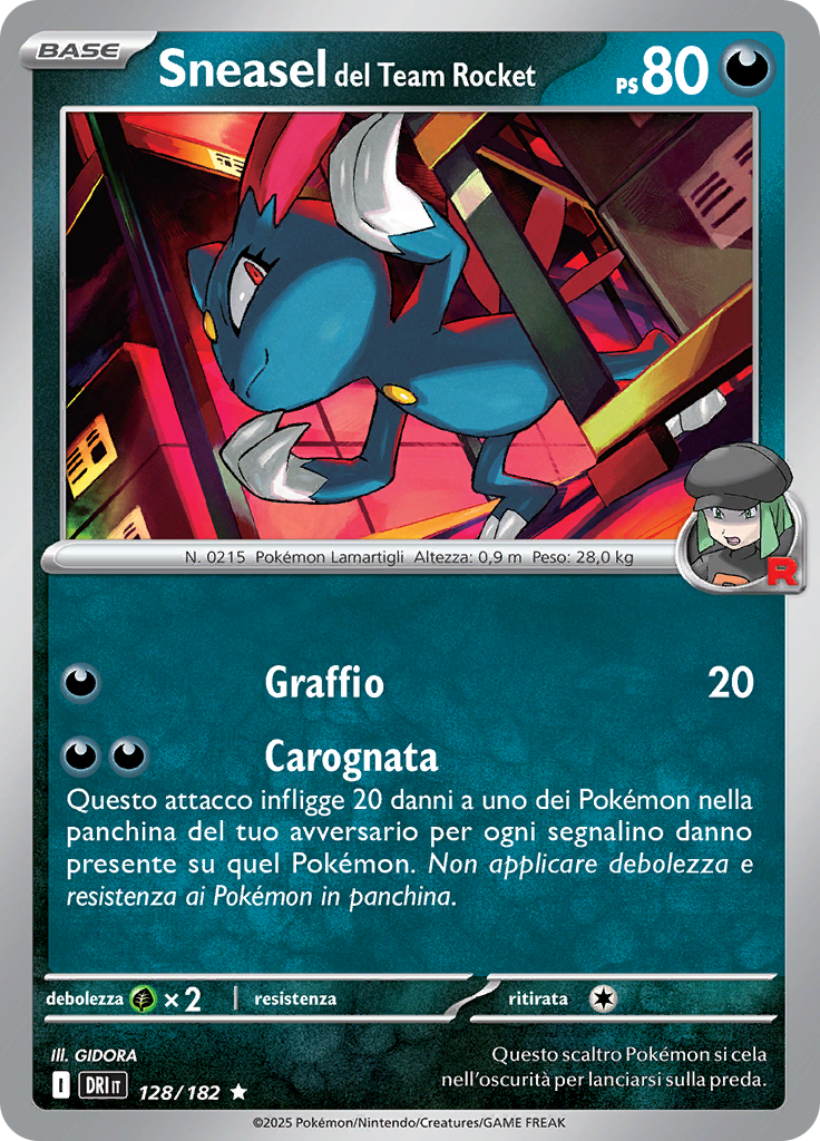 Sneasel del Team Rocket (Reverse Holo)