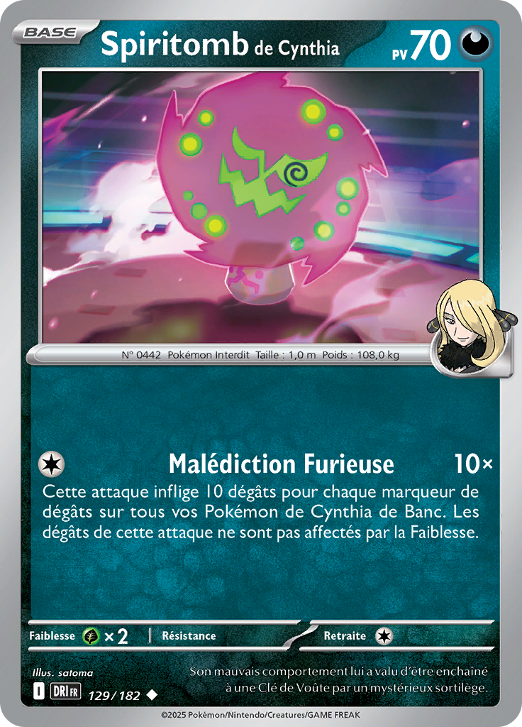 Spiritomb de Cynthia (Reverse Holo)