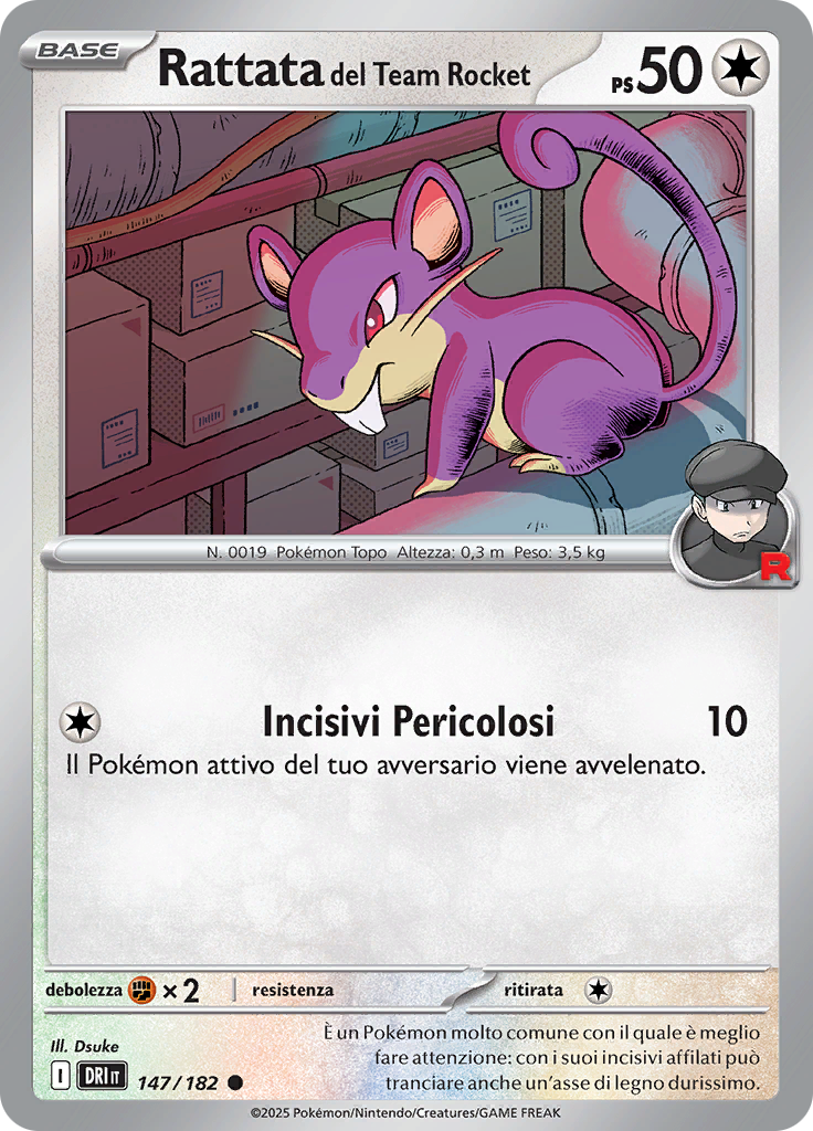 Rattata del Team Rocket (Reverse Holo)