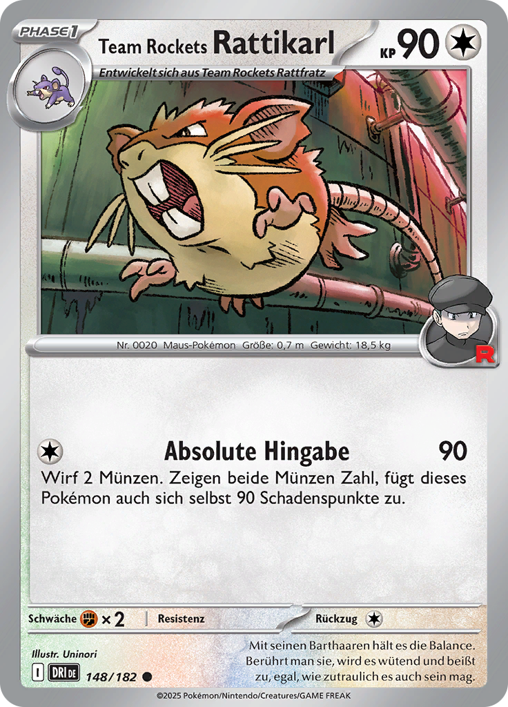 Team Rockets Rattikarl (Reverse Holo)