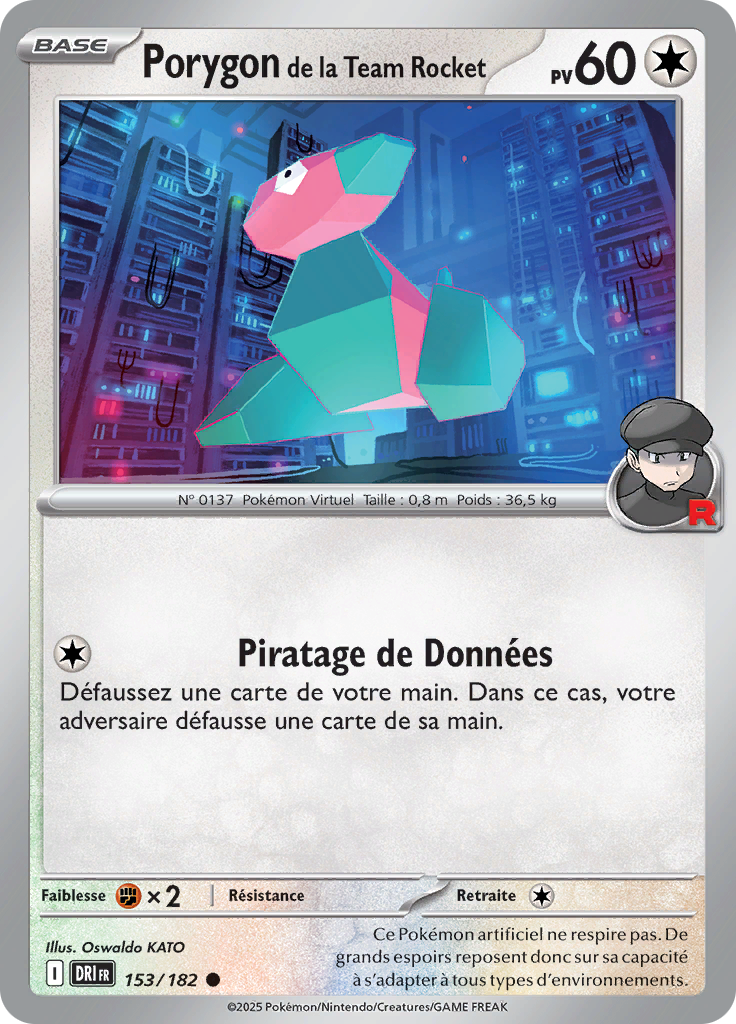 Porygon de la Team Rocket (Reverse Holo)