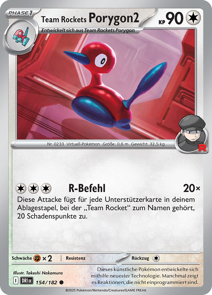 Team Rockets Porygon2 (Reverse Holo)