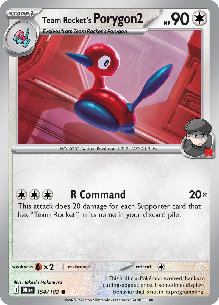 Team Rocket's Porygon2 (Reverse Holo)