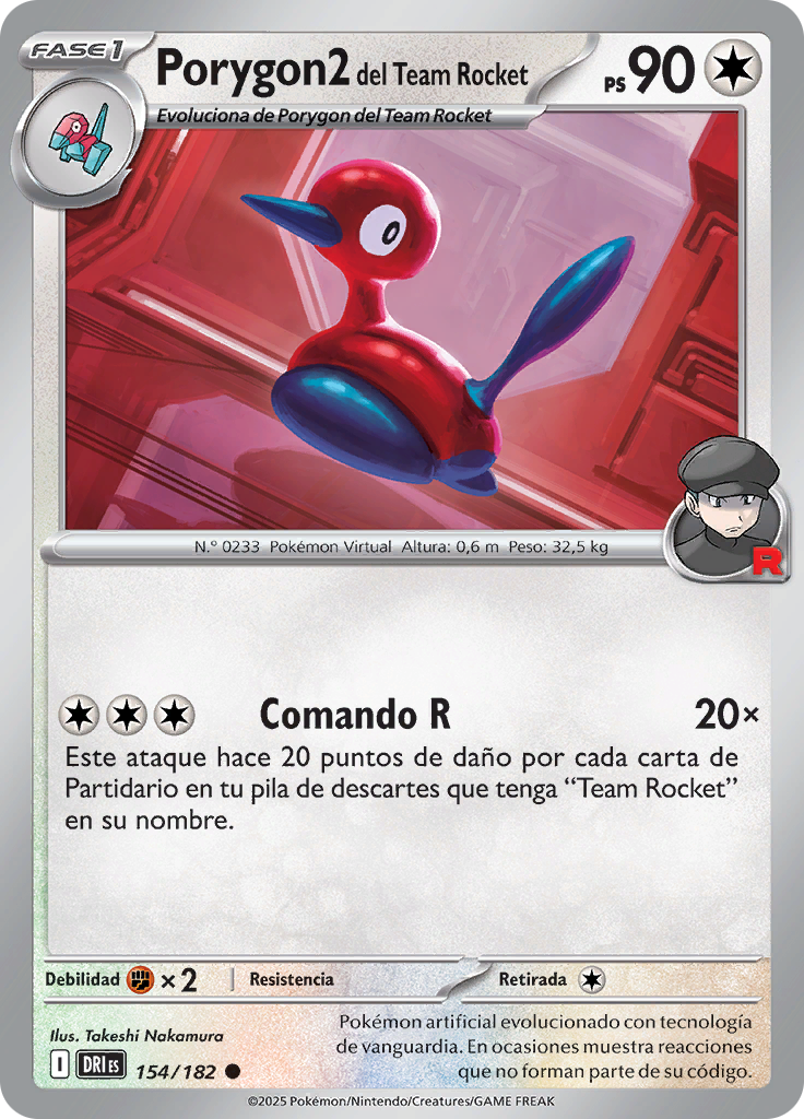 Porygon2 del Team Rocket (Reverse Holo)