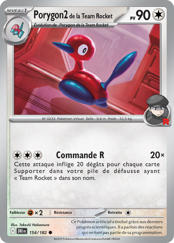 Porygon2 de la Team Rocket (Reverse Holo)