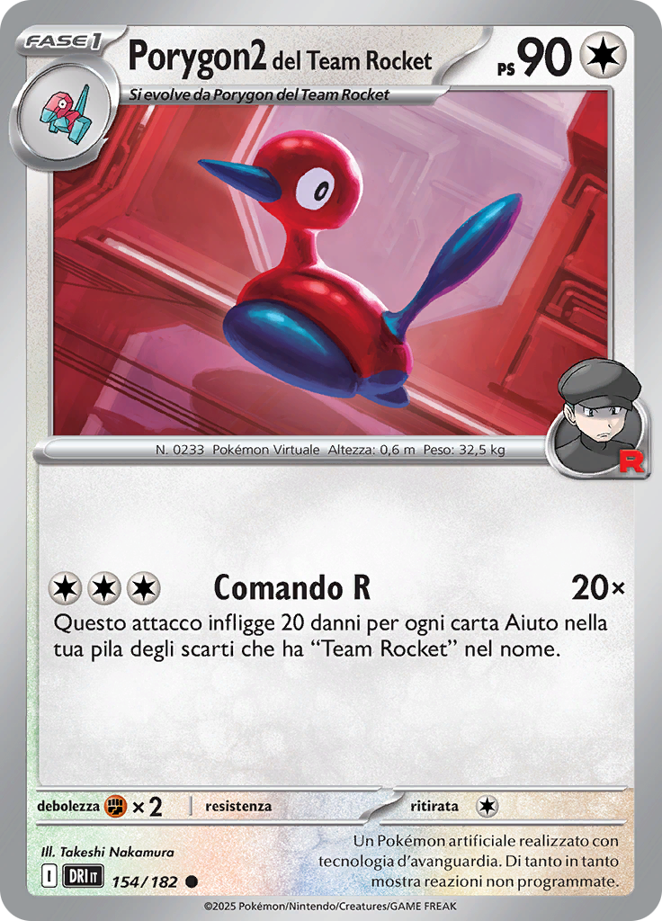 Porygon2 del Team Rocket (Reverse Holo)