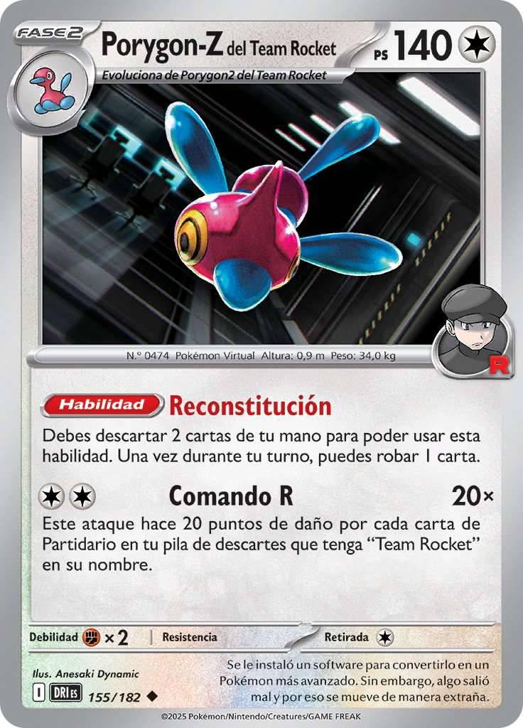 Porygon-Z del Team Rocket (Reverse Holo)