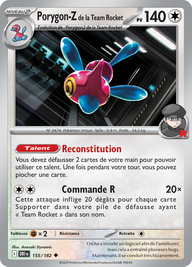 Porygon-Z de la Team Rocket (Reverse Holo)