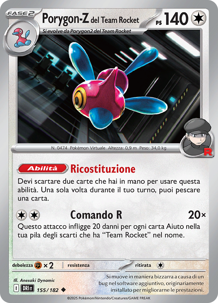 Porygon-Z del Team Rocket (Reverse Holo)