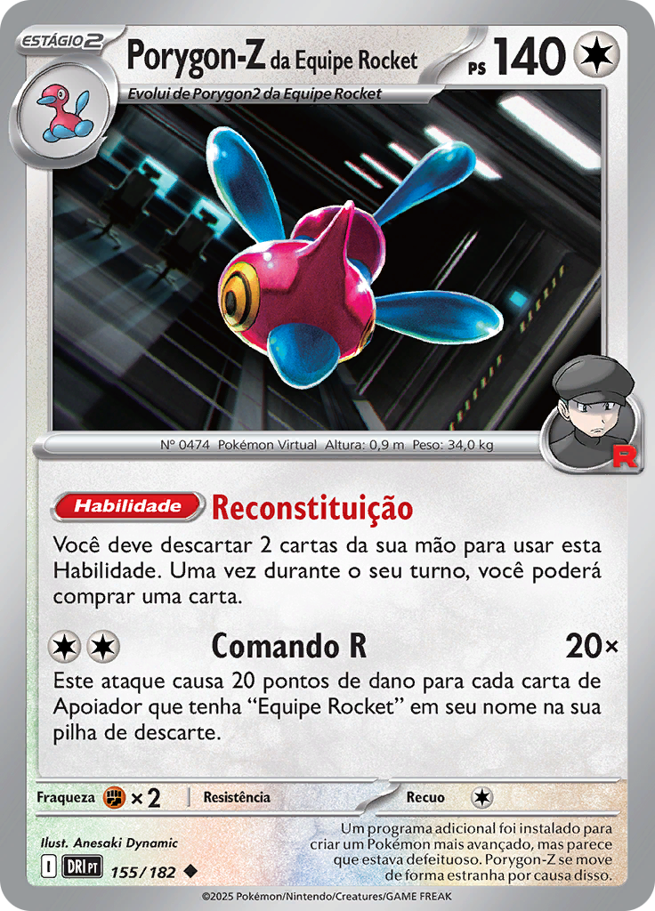 Porygon-Z da Equipe Rocket (Reverse Holo)