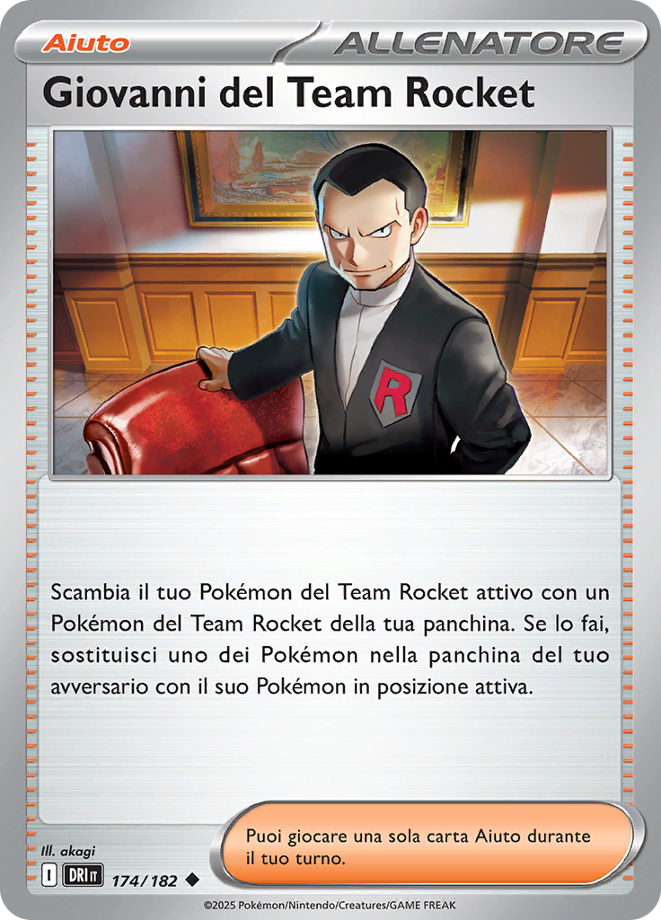 Giovanni del Team Rocket (Reverse Holo)