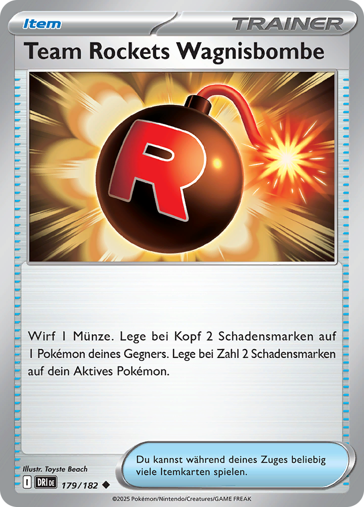 Team Rockets Wagnisbombe (Reverse Holo)