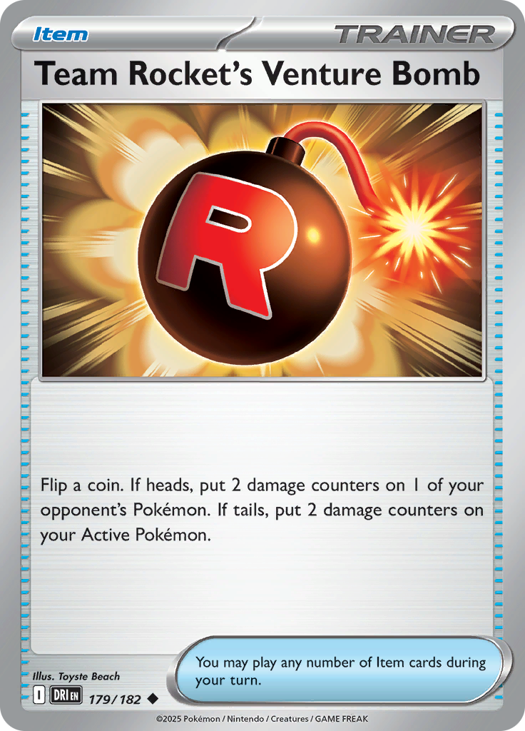 Team Rocket's Venture Bomb (Reverse Holo)
