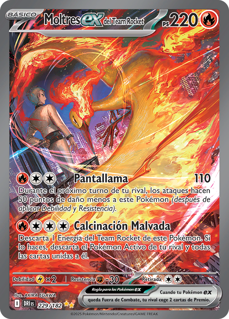 Moltres ex del Team Rocket