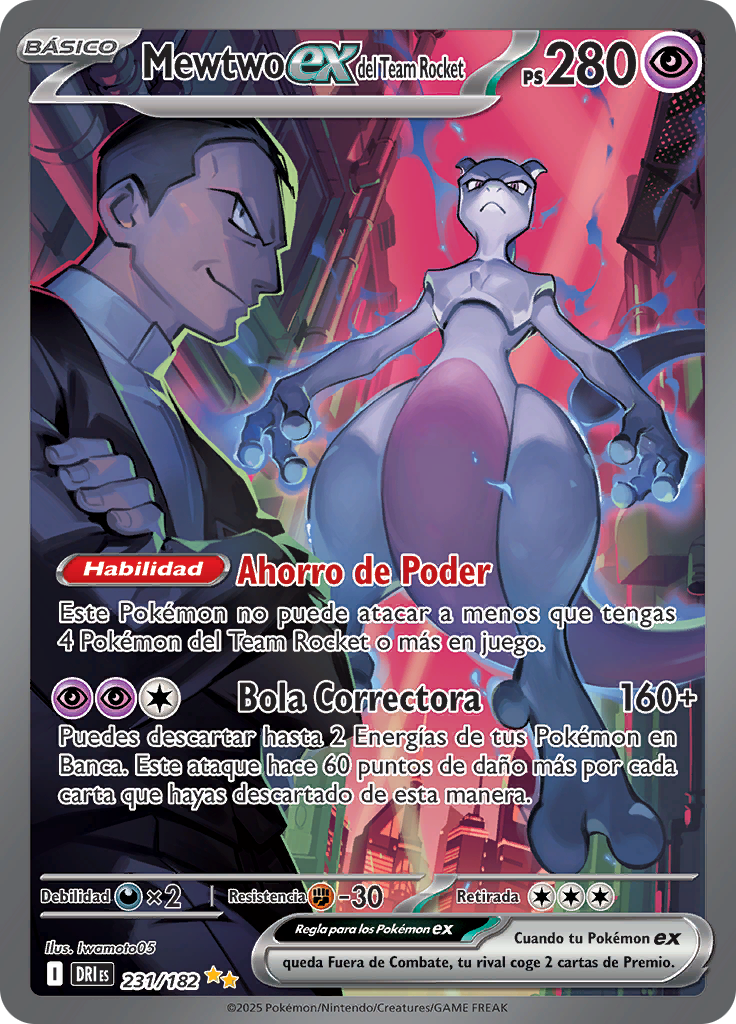 Mewtwo ex del Team Rocket
