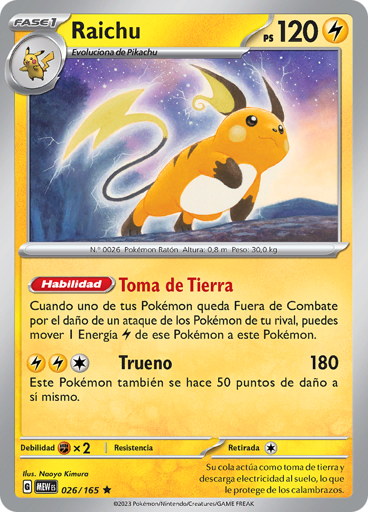 Raichu (Reverse Holo)