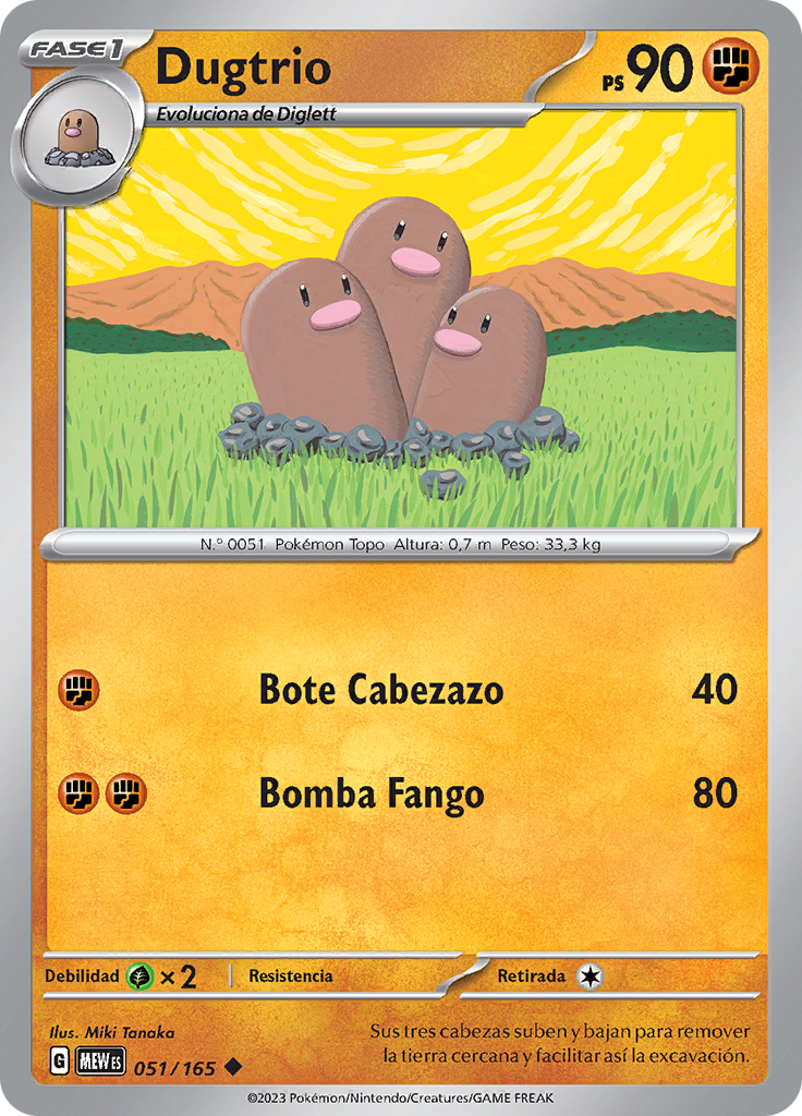Dugtrio (Reverse Holo)