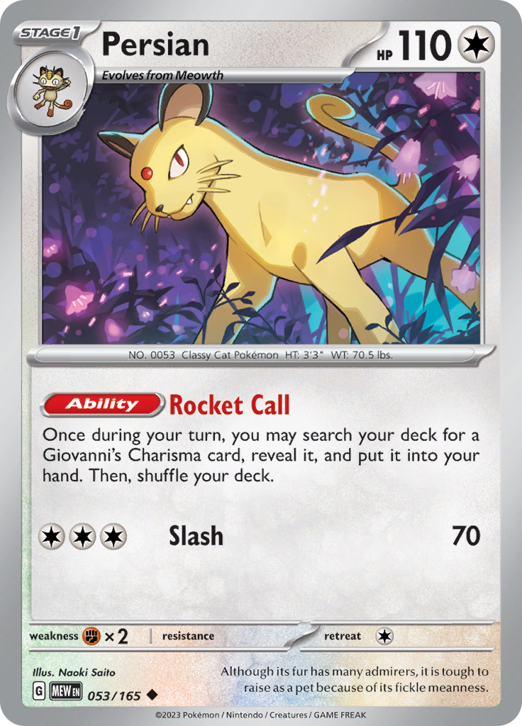 Persian (Reverse Holo)