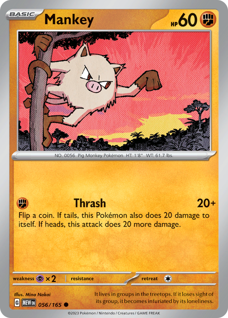 Mankey (Reverse Holo)