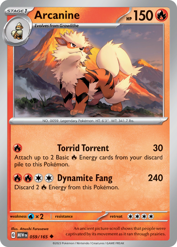 Arcanine (Reverse Holo)