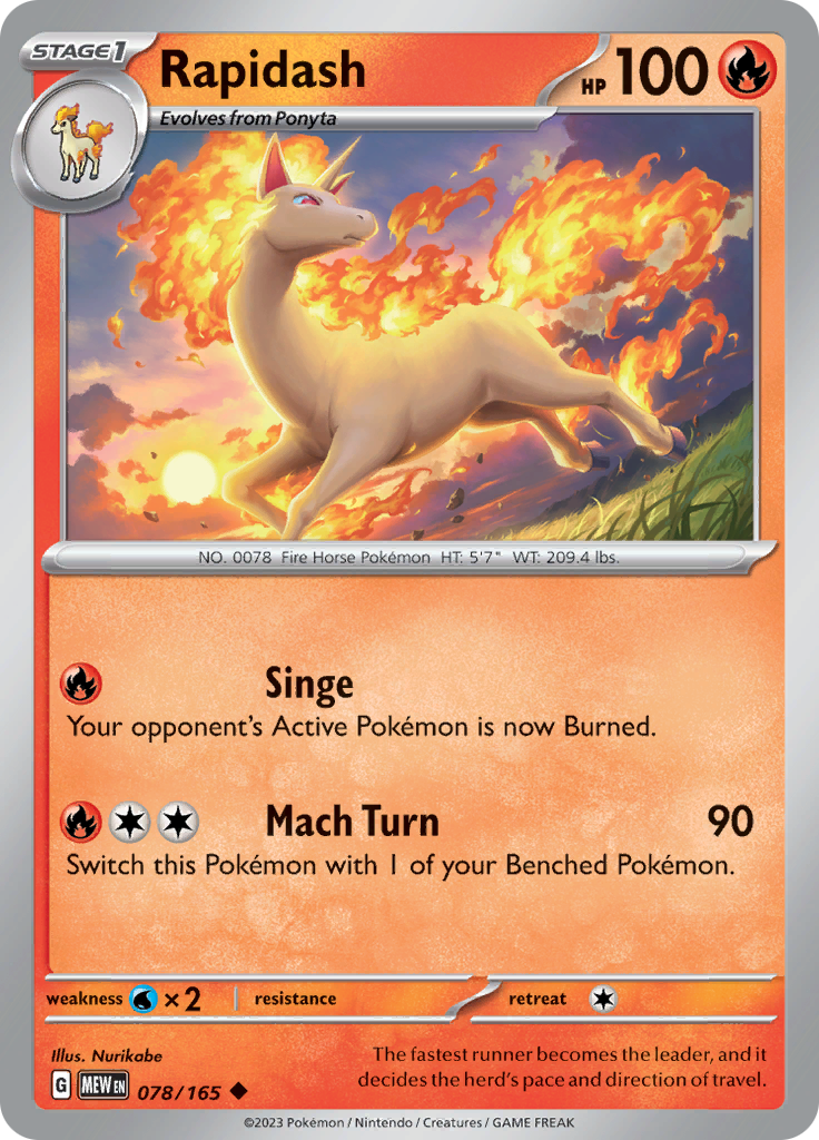 Rapidash (Reverse Holo)