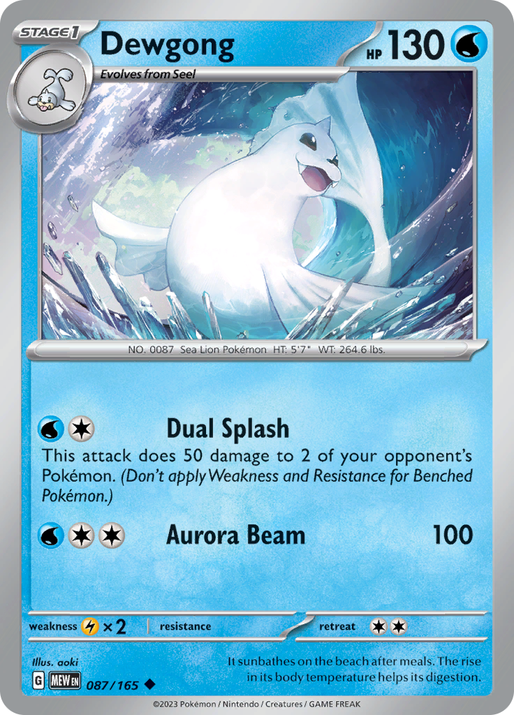 Dewgong (Reverse Holo)