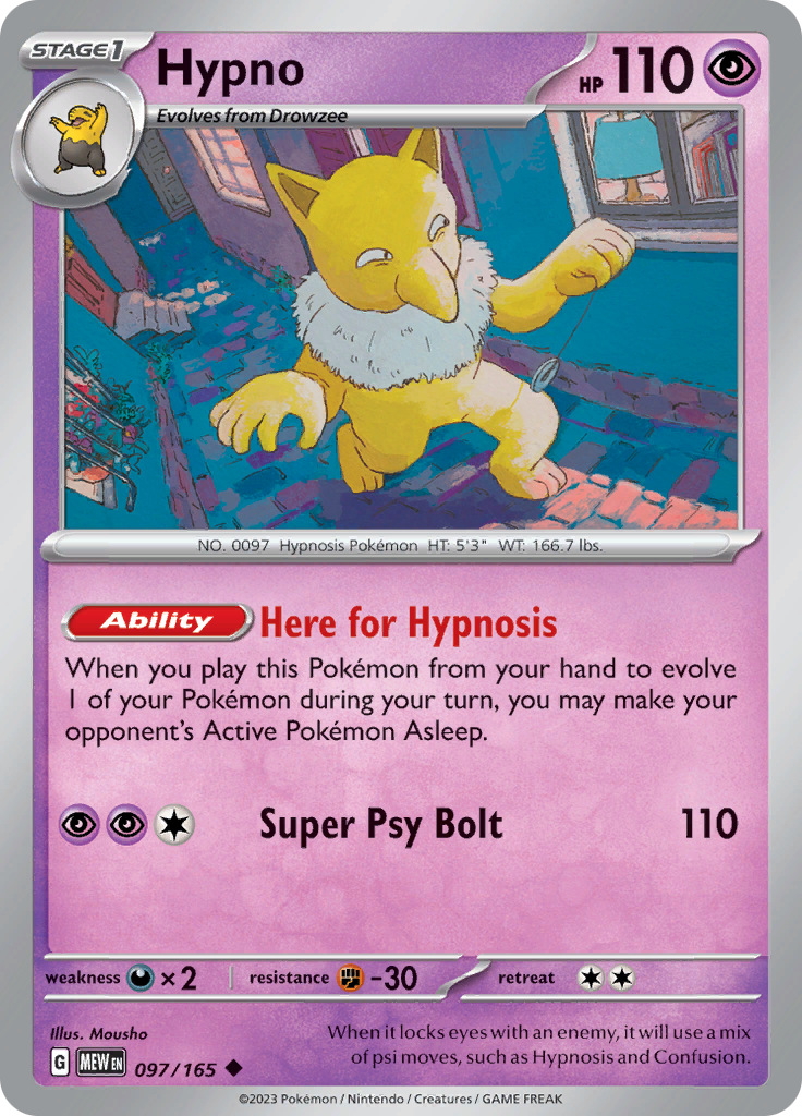 Hypno (Reverse Holo)