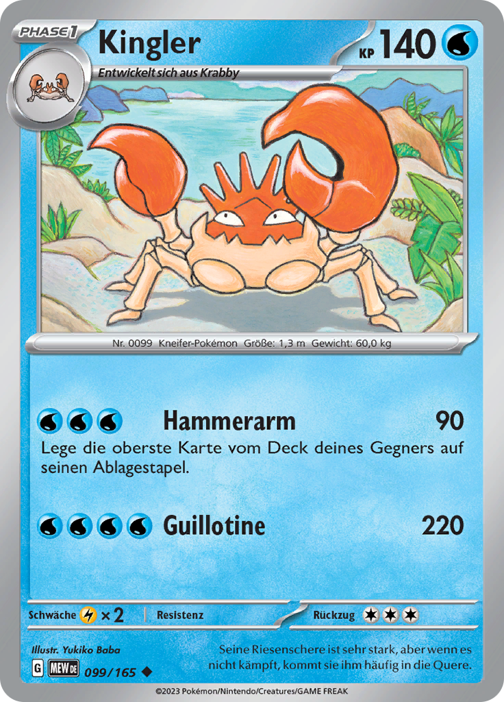 Kingler (Reverse Holo)