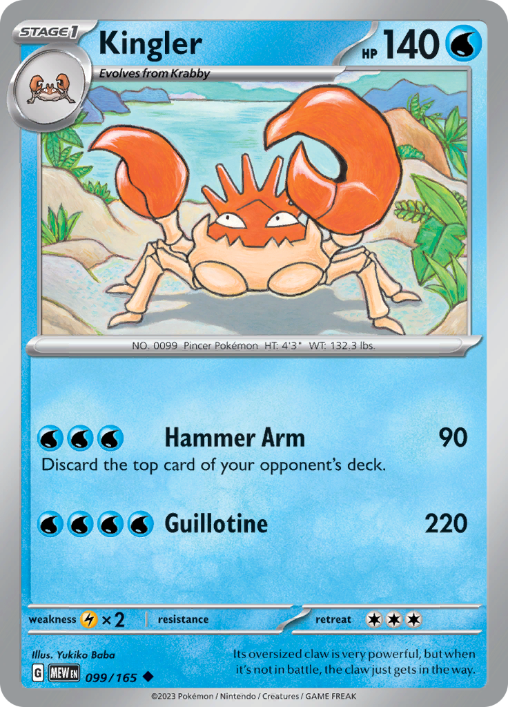 Kingler (Reverse Holo)